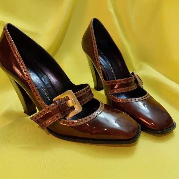 Real Patent Leather Women Shoes by Sacha London Spain Size 37 C - Picture 2 of 12